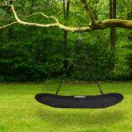Leagan copii si adulti, tip cuib, pentru 2 persoane, negru, Relaxdays - imagine 2