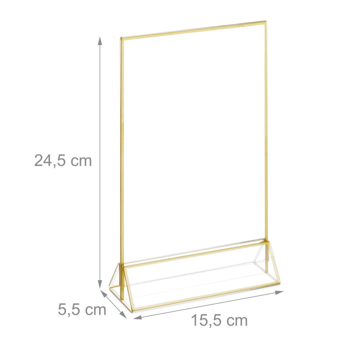 Suport meniu, display plastic pentru prezentare, 6 bucati,  format A5, transparent - imagine 5