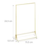 Suport meniu, display plastic pentru prezentare, 6 bucati,  format A5, transparent - imagine 5