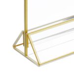 Suport meniu, display plastic pentru prezentare, 6 bucati,  format A5, transparent - imagine 8