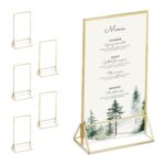 Suport meniu, display plastic pentru prezentare, 6 bucati,  format A6, transparent