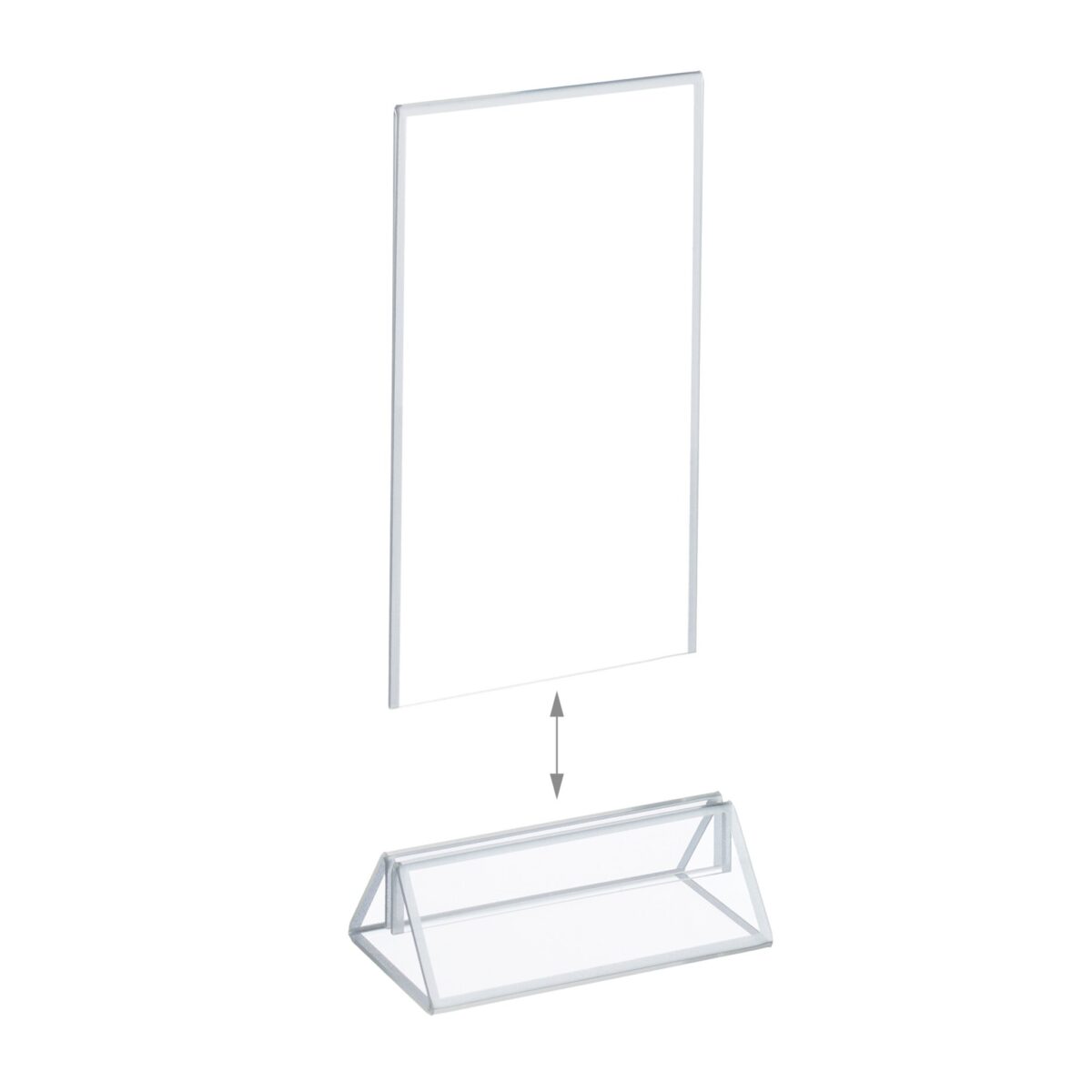 Suport meniu, display plastic pentru prezentare, 6 bucati,  format A6, acryl - imagine 7
