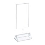 Suport meniu, display plastic pentru prezentare, 6 bucati,  format A6, acryl - imagine 7
