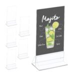 Suport meniu, display plastic pentru prezentare, 6 bucati,  format A6