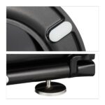Capac de toaleta negru, coborare automata, Duroplast, Relaxdays - imagine 5
