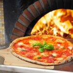 Platou din bambus, cu maner, pentru servire pizza/aperitiv, 1 x 50 x 38 cm - imagine 6