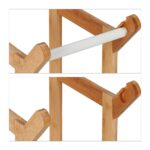 Suport hartie igienica cu loc de rezerve, din bambus, 72 x 17,5 x 24 cm - imagine 8