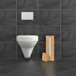Suport din bambus pentru hartie igienica, rezistent la umiditate, 42 x 13,5 x 13,5 cm - imagine 7