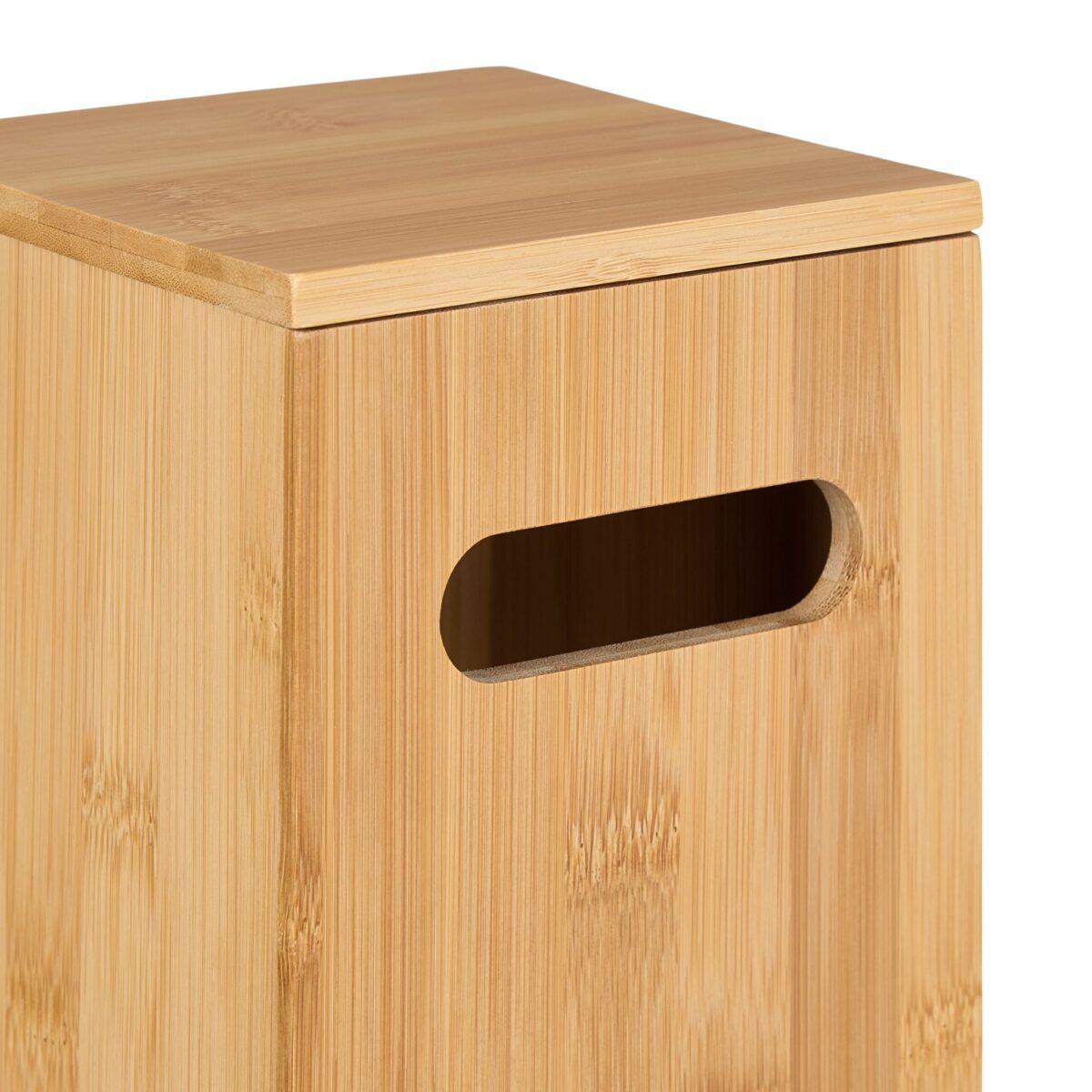 Suport din bambus pentru hartie igienica, rezistent la umiditate, 42 x 13,5 x 13,5 cm - imagine 4