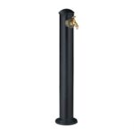 Cismea de gradina cu robinet, aluminiu, 91 x 17 cm, negru-verde