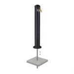 Cismea de gradina cu robinet, aluminiu, 91 x 17 cm, negru-verde - imagine 6