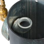 Cismea de gradina cu robinet, aluminiu, 91 x 17 cm, negru-verde - imagine 3