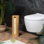 Suport din bambus pentru hartie igienica, 42 x 14,5 cm - imagine 3