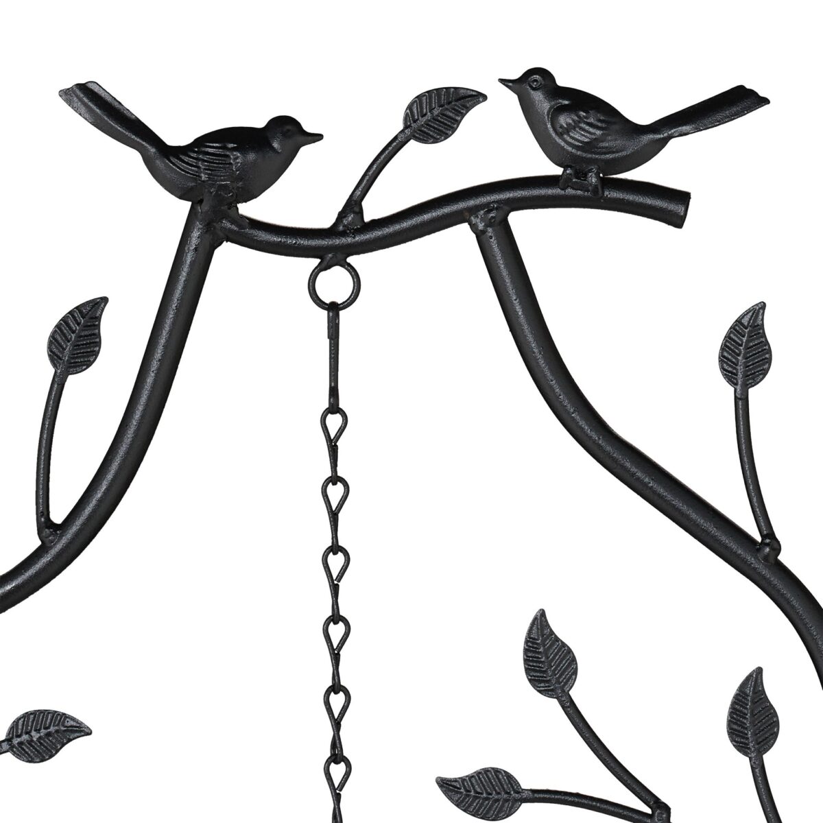 Set 2 spaliere decorative, pentru plante, clopotel vant, 170 x 45 x 4 cm, negru - imagine 6