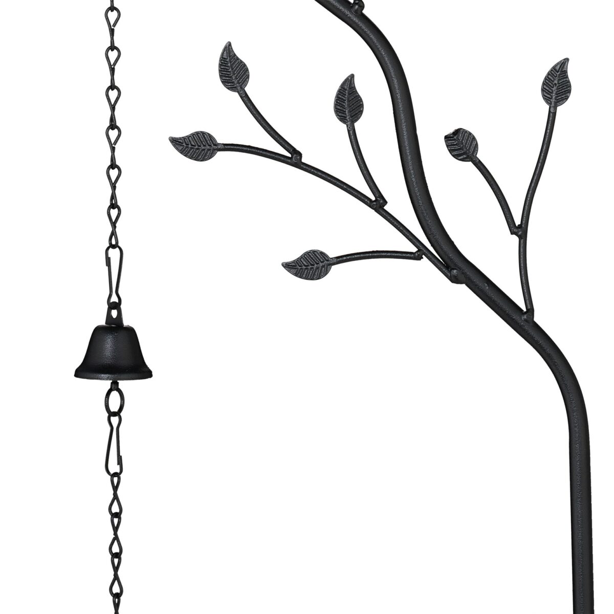 Set 2 spaliere decorative, pentru plante, clopotel vant, 170 x 45 x 4 cm, negru - imagine 7