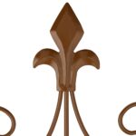 Set 2 spaliere de trandafiri, design decorativ cu linii curbate, 116 x 35 cm - imagine 7