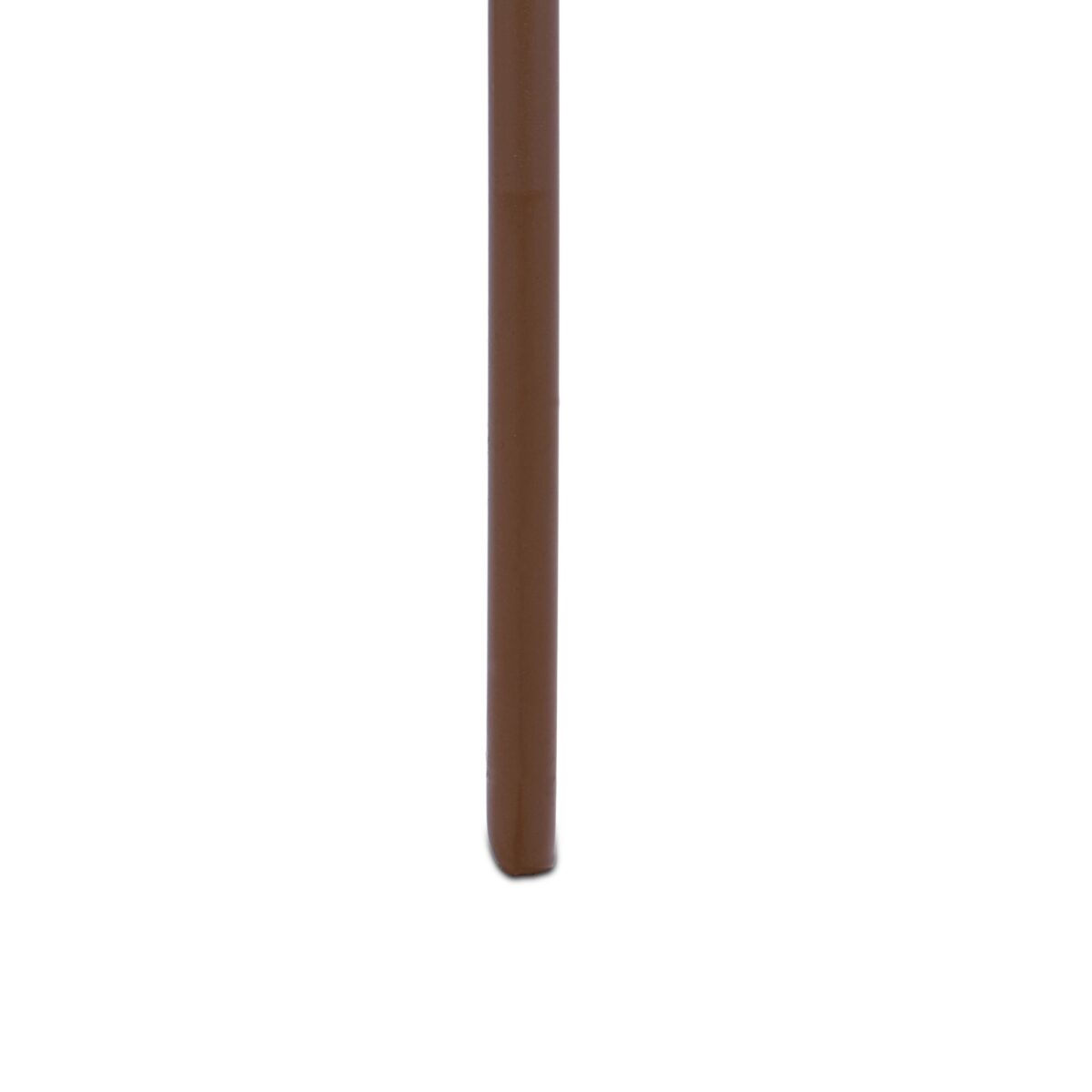 Spalier metalic pentru flori, design decorativ cu linii curbate, 160 x 30 x 1 cm, maro - imagine 6