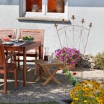 Set 2 spaliere de trandafiri, design frantuzesc, 145 x 54 x 1 cm, maro antichizat - imagine 4