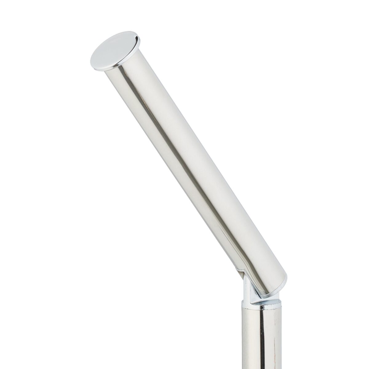 Suport hartie igienica cu perie de toaleta, argintiu, otel, Relaxdays - imagine 6
