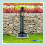Cismea antica de gradina, verde, 83 cm, aluminiu, Relaxdays - imagine 3
