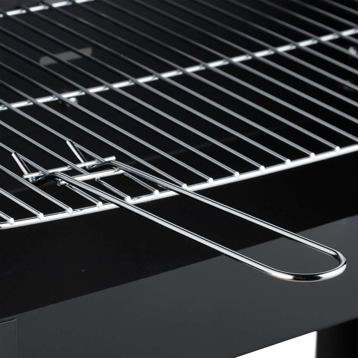 Gratar mobil de gradina, cu rafturi practice, grill reglabil pe inaltime, 80,5 x 86 x 42 cm - imagine 9