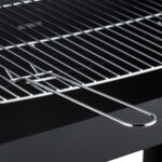 Gratar mobil de gradina, cu rafturi practice, grill reglabil pe inaltime, 80,5 x 86 x 42 cm - imagine 9