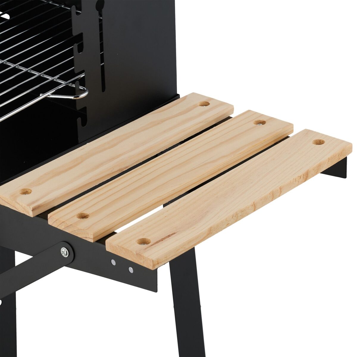 Gratar mobil de gradina, cu rafturi practice, grill reglabil pe inaltime, 80,5 x 86 x 42 cm - imagine 8