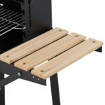 Gratar mobil de gradina, cu rafturi practice, grill reglabil pe inaltime, 80,5 x 86 x 42 cm - imagine 8