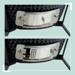 Gratar cuptor Kamado din ceramica, termometru integrat, supape de ventilatie, multifunctional - imagine 7