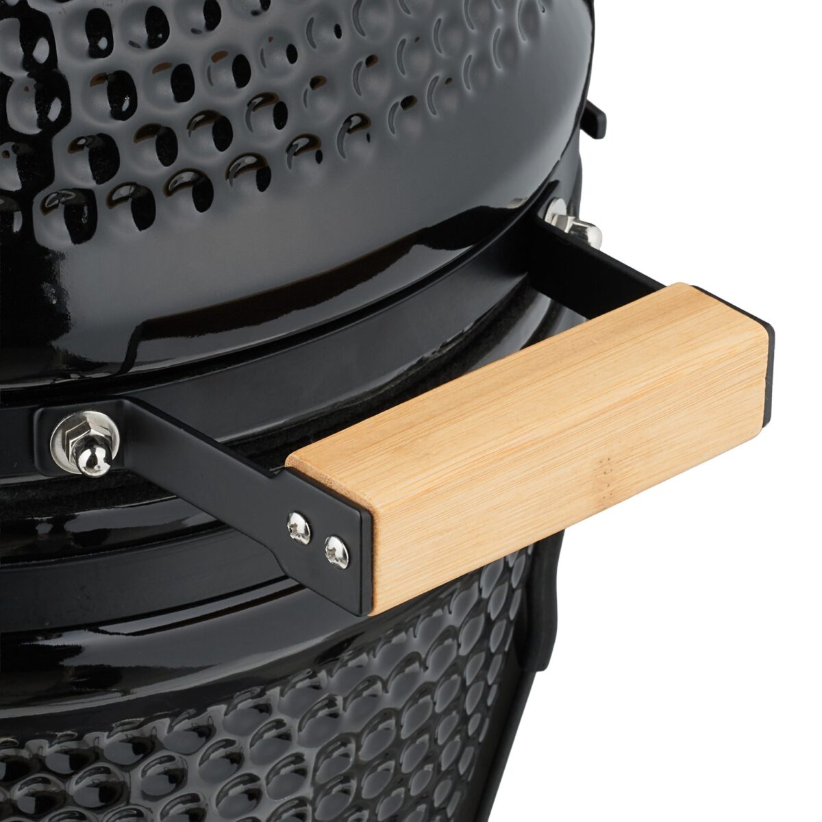 Gratar cuptor Kamado din ceramica, termometru integrat, supape de ventilatie, multifunctional - imagine 6