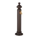 Cismea antica de gradina, maro, aluminiu, 87 x 20,5 x 24 cm