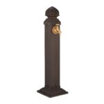 Cismea antica de gradina, aluminiu, 81 x 21 x 24,5 cm, maro