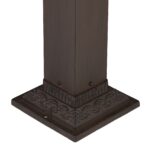 Cismea antica de gradina, aluminiu, 81 x 21 x 24,5 cm, maro - imagine 8