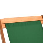 Sezlong din lemn, reglabil, pliabil, verde, 94x60x94cm, CASARIA® - imagine 4
