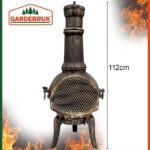 Semineu pentru terasa, gradina, din fonta, 112 cm, Gardebruk® - imagine 2