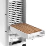 Racitor de aer portabil Monzana, 4 in 1, Ventilator, Umidificator, Ionizator, 60 W, 22,5 x 25 x 56 cm, alb/negru - imagine 2