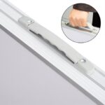 Masa pliabila gradina, camping, pescuit, tip valiza, inaltime raglabila, aluminiu, alb - imagine 7