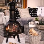 Semineu pentru terasa, gradina, din fonta, 112 cm, Gardebruk® - imagine 8