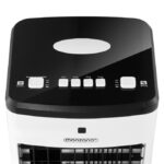 Racitor de aer portabil Monzana, 4 in 1, Ventilator, Umidificator, Ionizator, 60 W, 22,5 x 25 x 56 cm, alb/negru - imagine 8