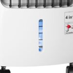 Racitor de aer portabil Monzana, 4 in 1, Ventilator, Umidificator, Ionizator, 60 W, 22,5 x 25 x 56 cm, alb/negru - imagine 7