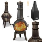 Semineu pentru terasa, gradina, din fonta, 112 cm, Gardebruk®