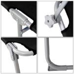 Sezlong cu parasolar, Hawaii, pliabil, rezistent la UV, antracit, 195 x 60 x 30 cm, Casaria® - imagine 5