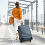 Set 4 trolere de diferite dimensiuni, S-M-L-XL, ABS, roti robuste, rotatie de 360°, antracit - imagine 9