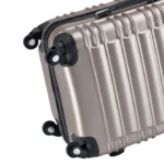 Set 4 trolere de diferite dimensiuni, S-M-L-XL, ABS, roti robuste, rotatie de 360°, bej - imagine 4