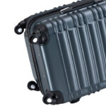 Set 4 trolere de diferite dimensiuni, S-M-L-XL, ABS, roti robuste, rotatie de 360°, antracit - imagine 3