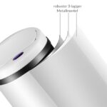 Cos de gunoi cu senzor deschidere-inchidere, Monzana®, 30 L, otel, alb - imagine 4