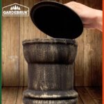 Semineu pentru terasa, gradina, din fonta, 112 cm, Gardebruk® - imagine 10