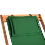 Sezlong din lemn, reglabil, pliabil, verde, 94x60x94cm, CASARIA® - imagine 7