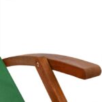 Sezlong din lemn, reglabil, pliabil, verde, 94x60x94cm, CASARIA® - imagine 9