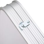 Masa pliabila gradina, camping, pescuit, tip valiza, inaltime raglabila, aluminiu, alb - imagine 12